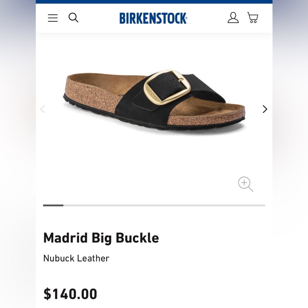 Madrid Big Buckle Black with Gold Buckle